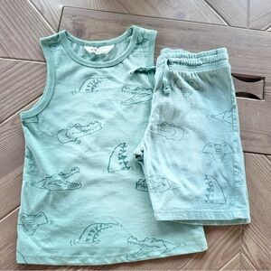 H&M l Boys Alligator Tank & Short Set l Size: 5Y-6Y